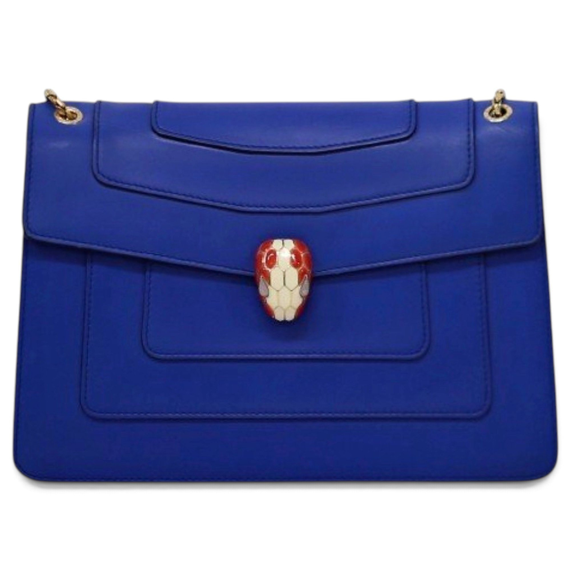 Serpenti leather handbag