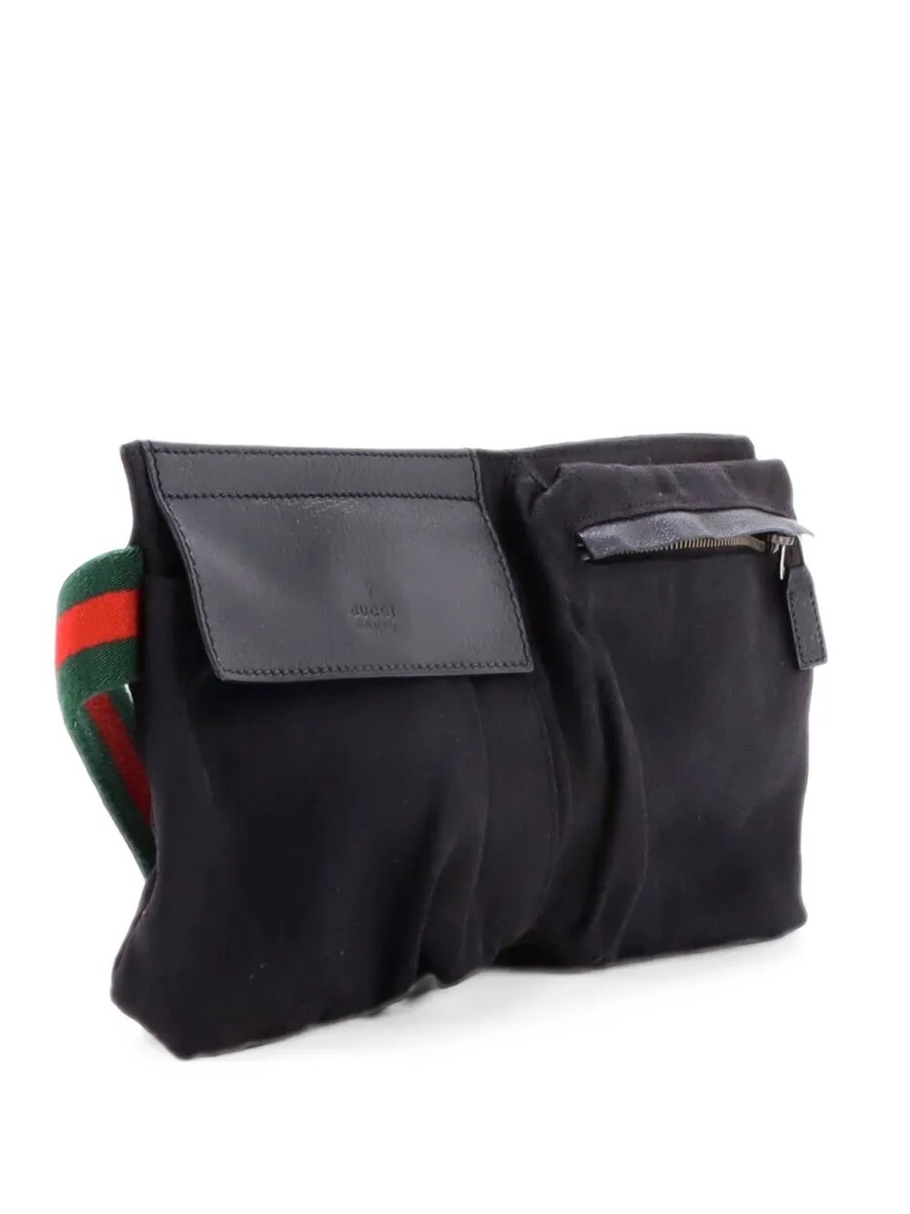 Vintage Double GG Canvas with Leather Small belt bag