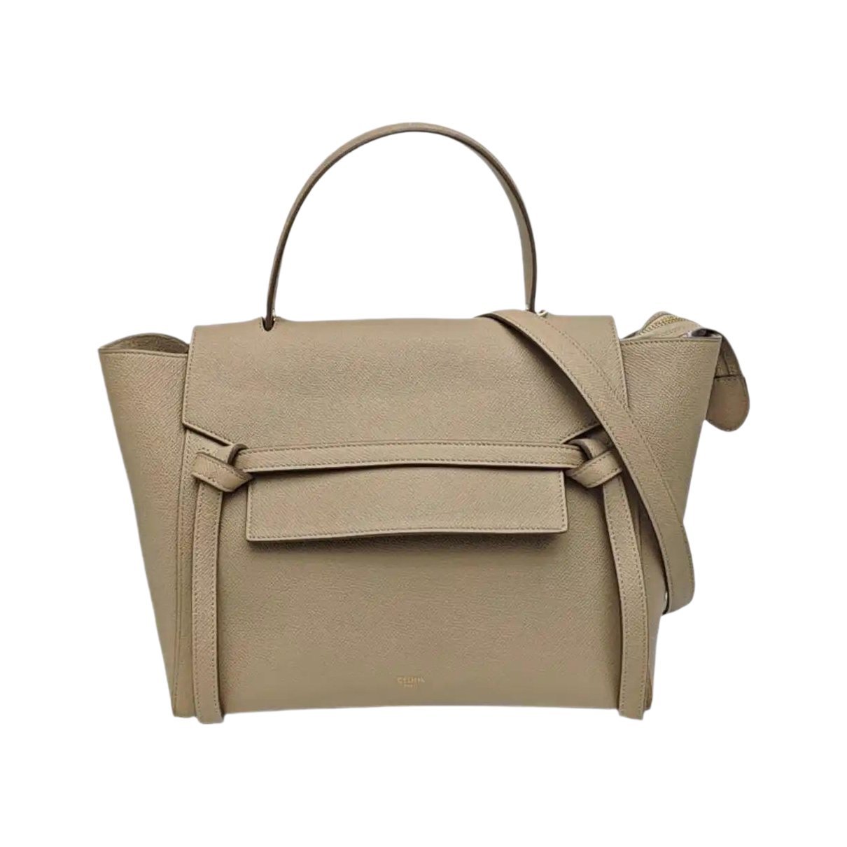 Belt leather handbag