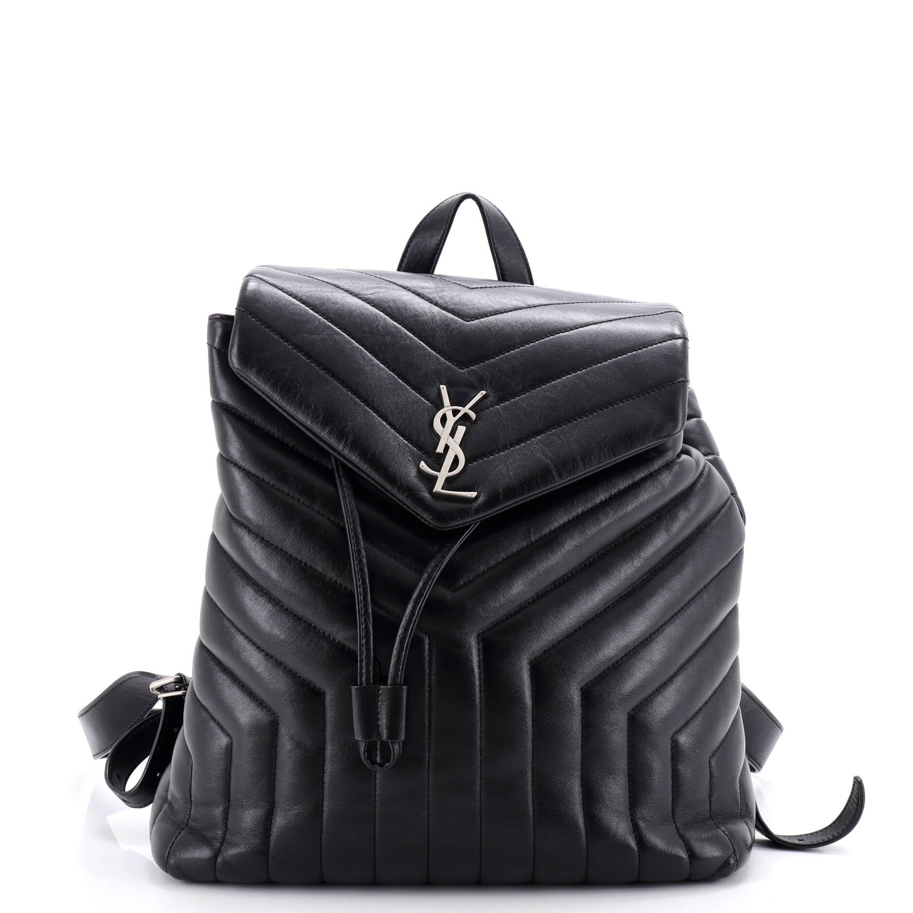 LouLou Backpack Matelasse Chevron Leather Medium