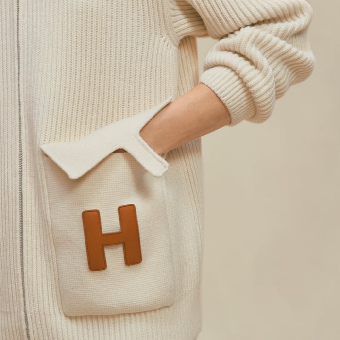 Blanc Naturel Wool Knit Jacket