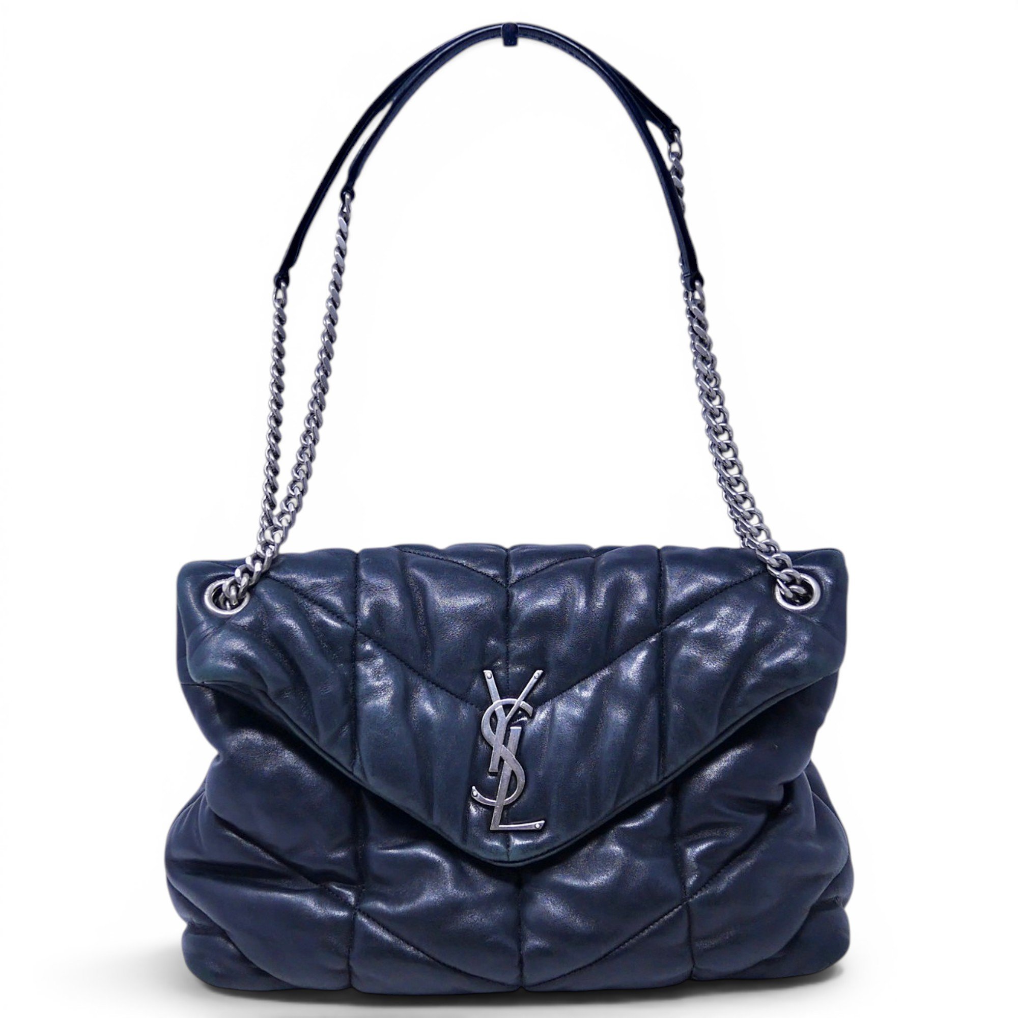Loulou Puffer leather crossbody bag