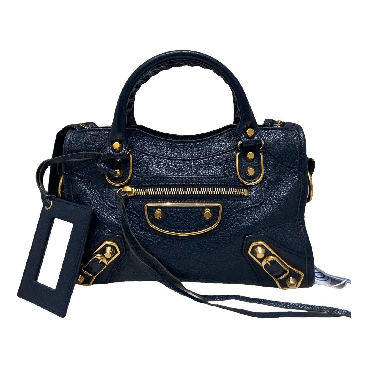 Classic Metalic leather handbag