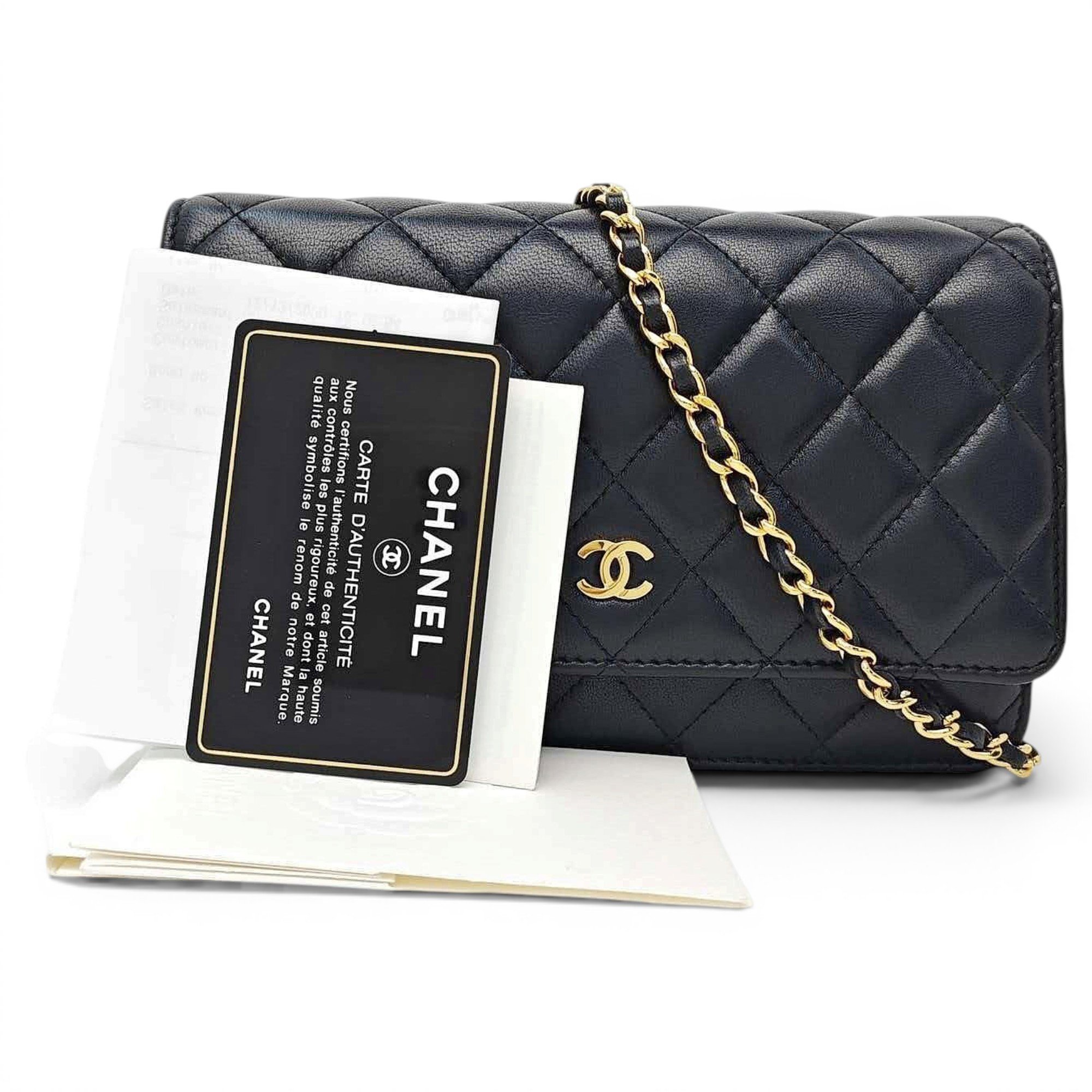 Wallet On Chain Timeless/Classique leather crossbody bag