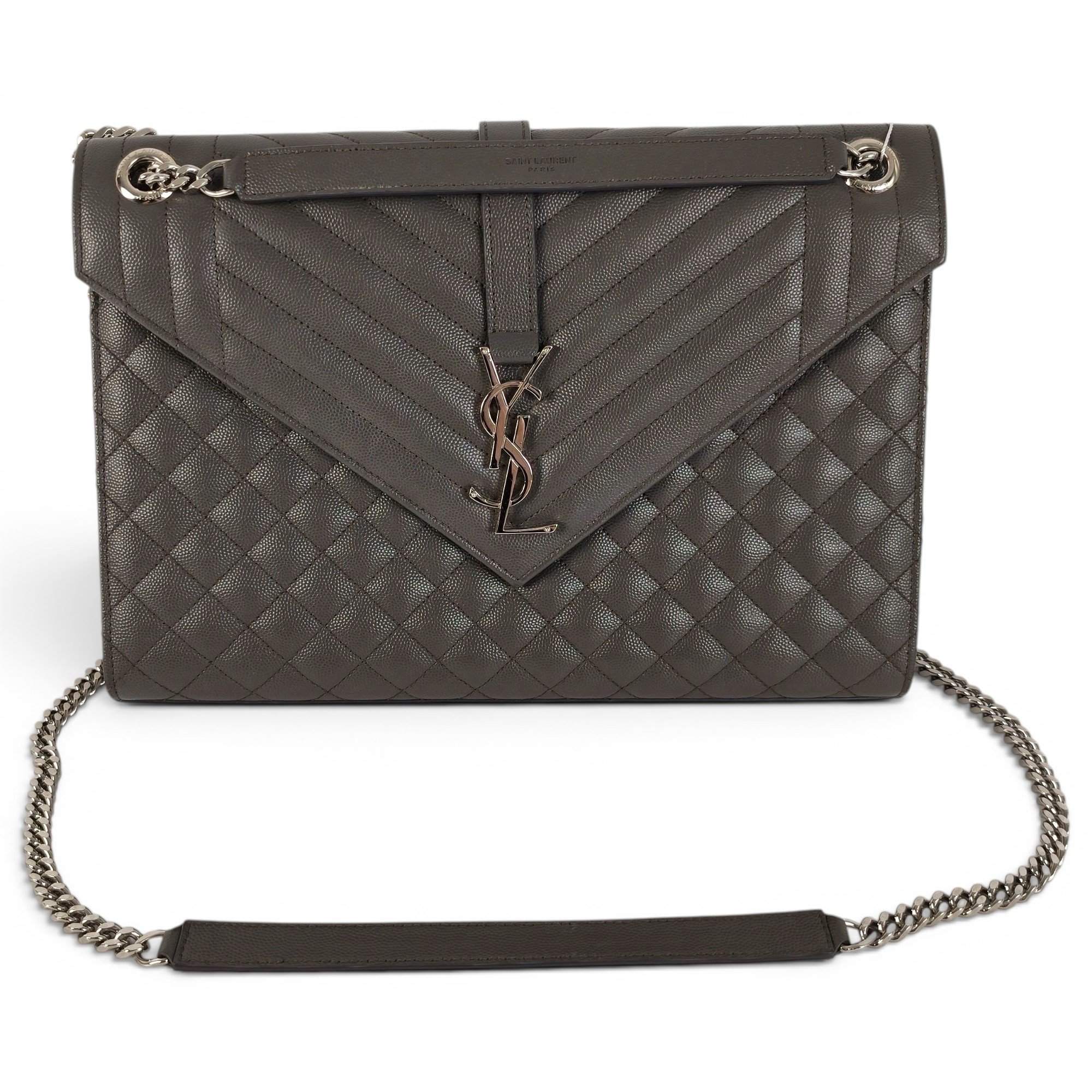 Envelope leather handbag