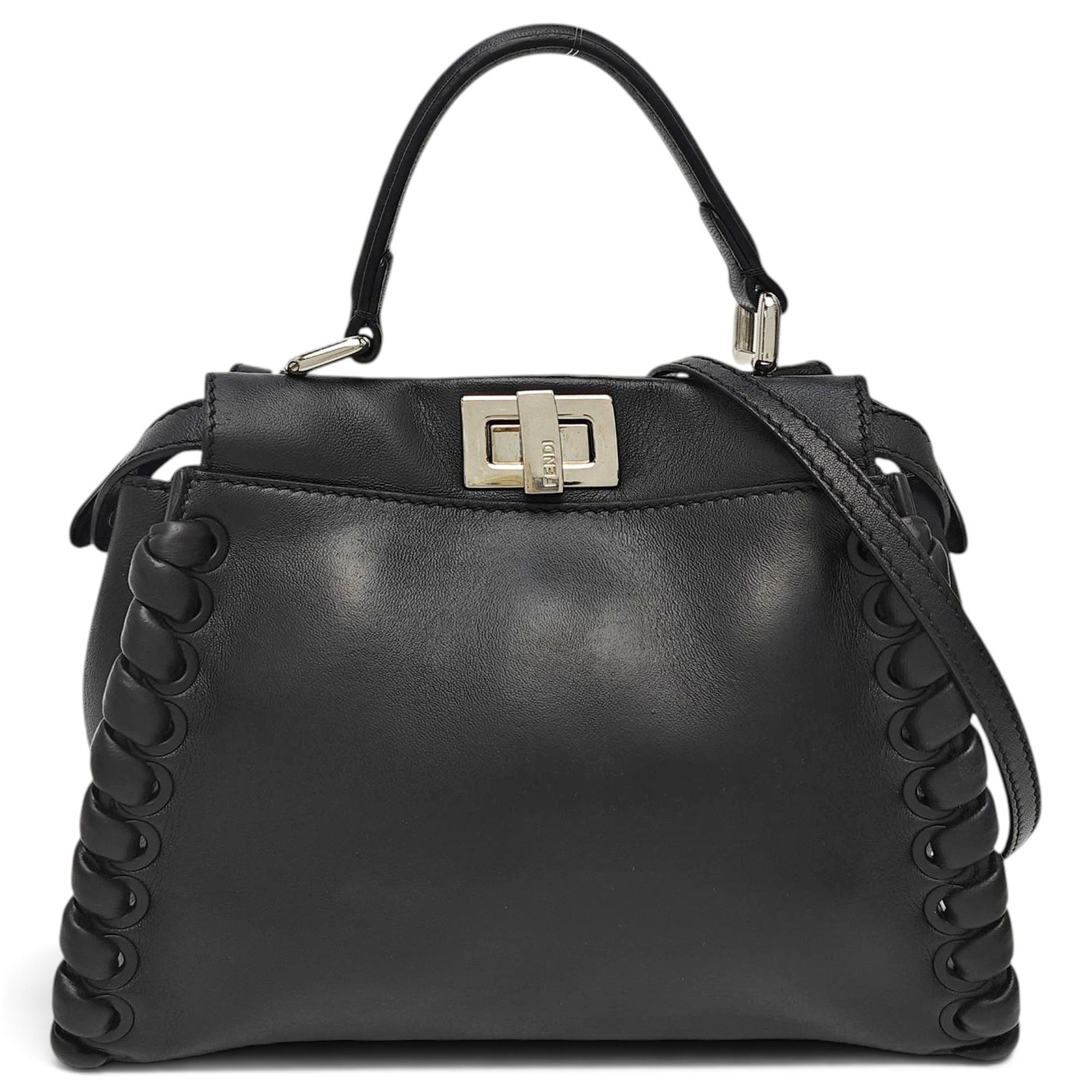 Peekaboo leather handbag