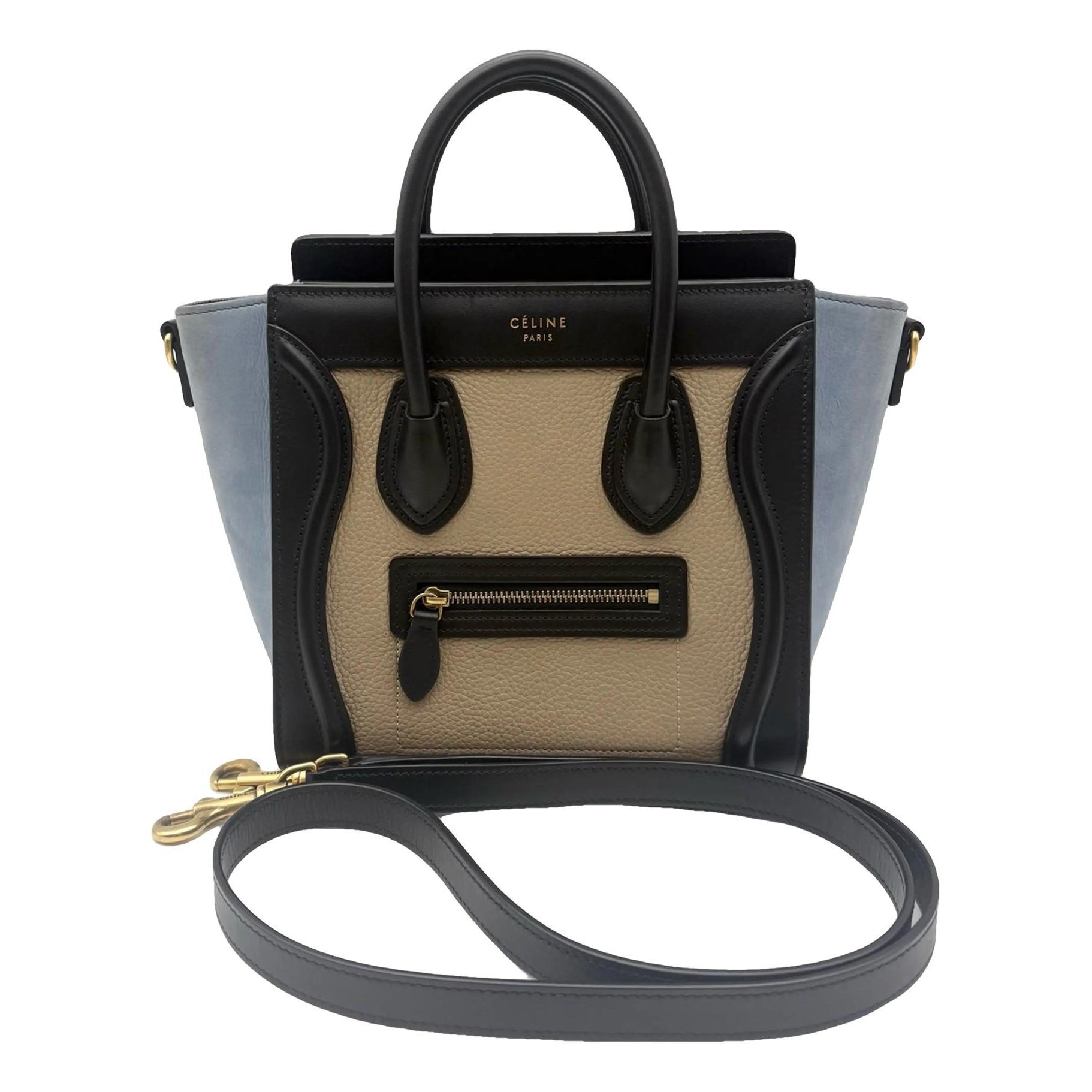 Nano Luggage leather crossbody bag