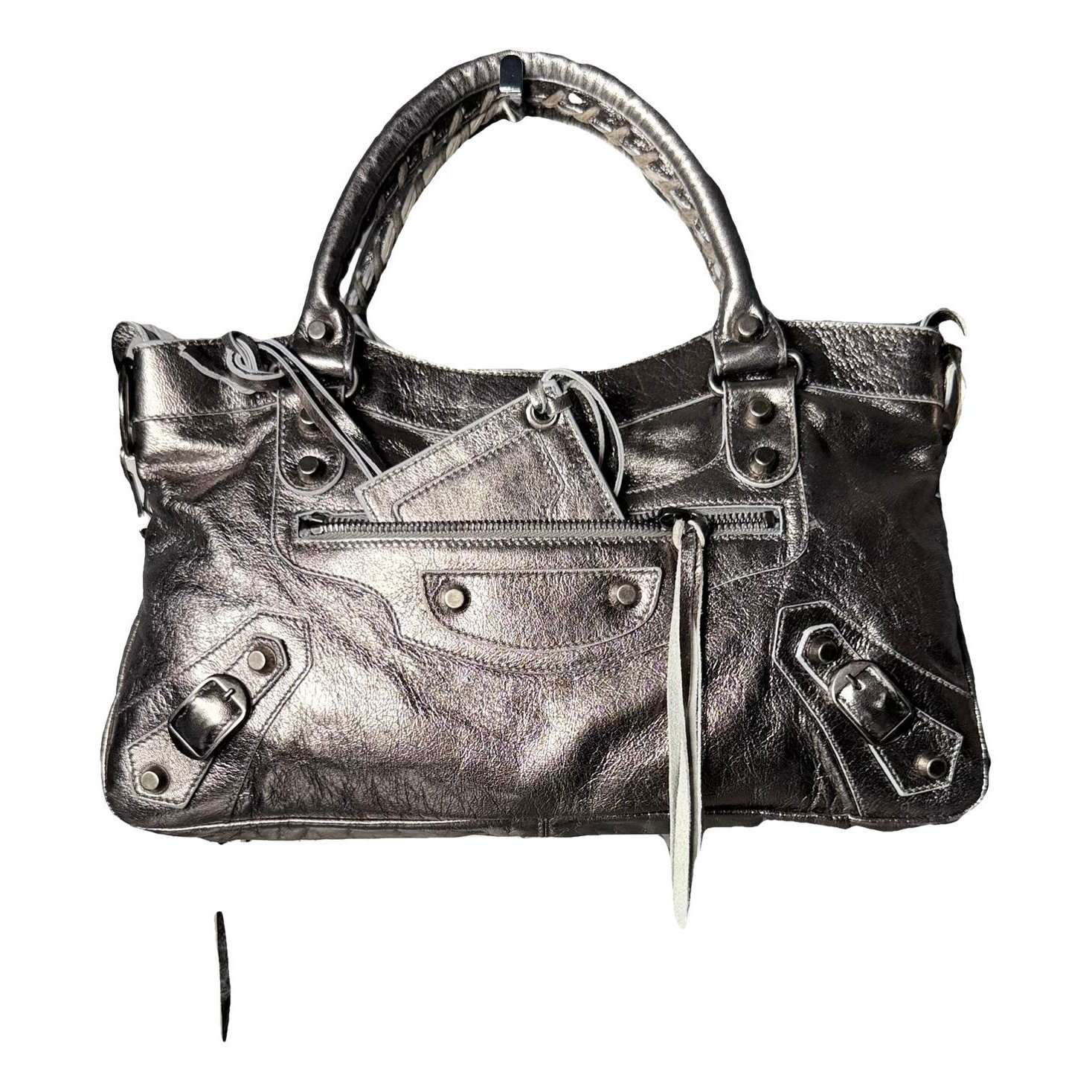 First leather handbag