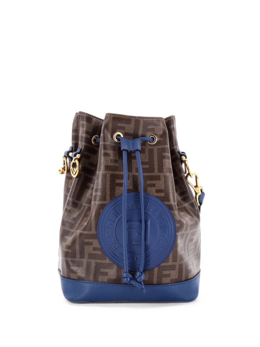Mon Tresor Zucca Coated Canvas Small bucket bag