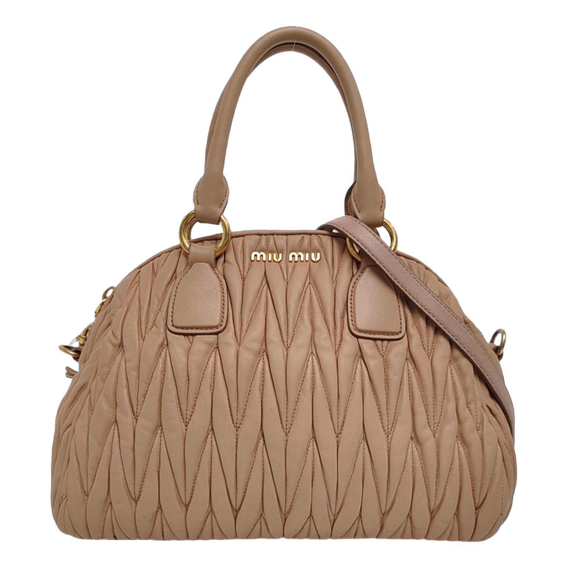 Matelassé leather crossbody bag
