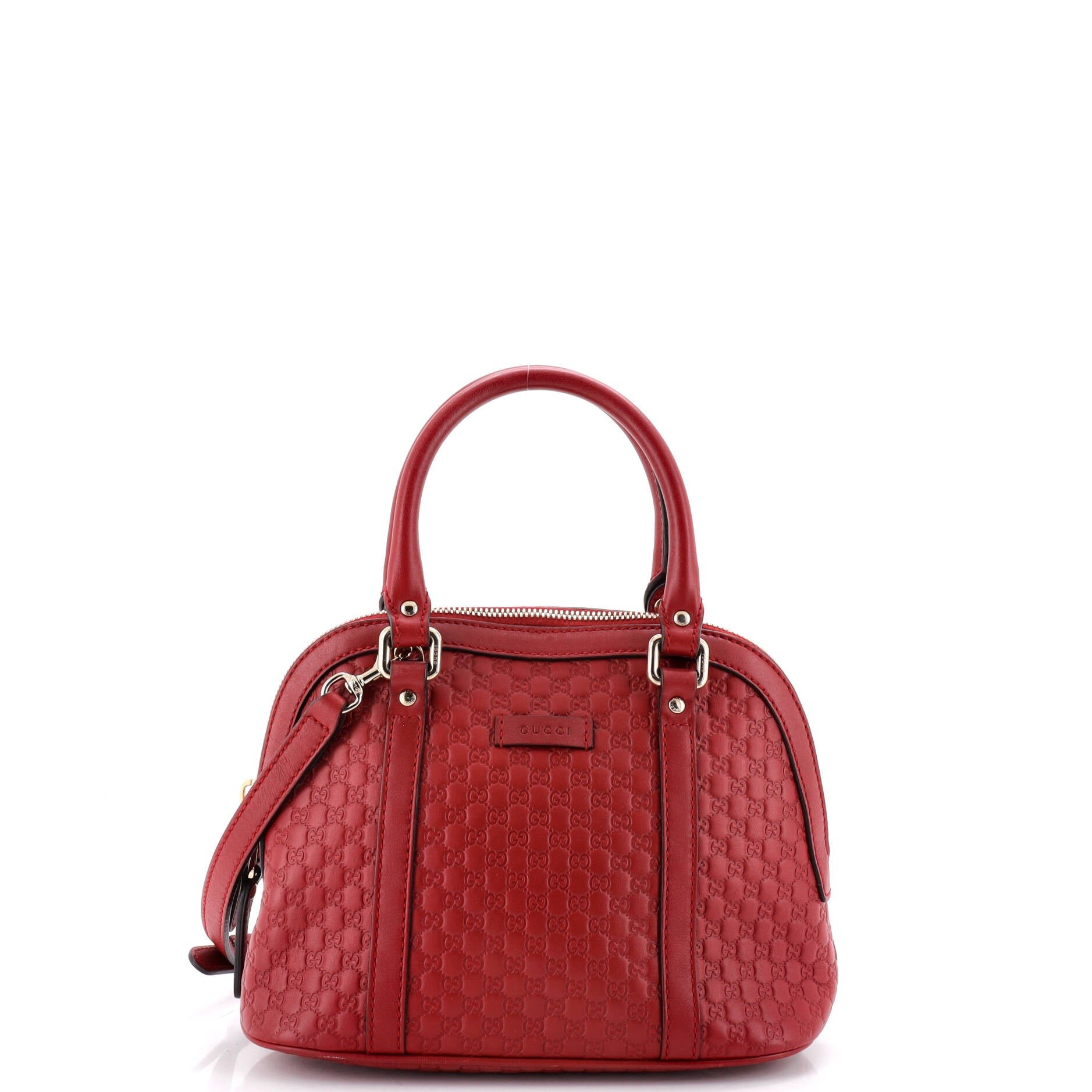 Convertible Dome Satchel Microguccissima Leather Mini