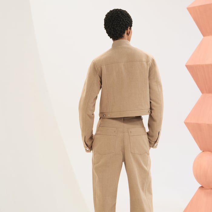 Beige Albâtre Reversible Jacket