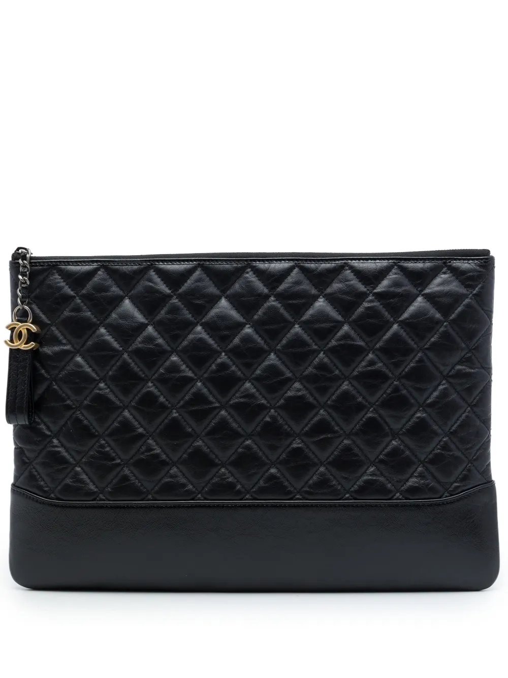 2017-2018 Large Aged Calfskin Gabrielle O Case clutch bag