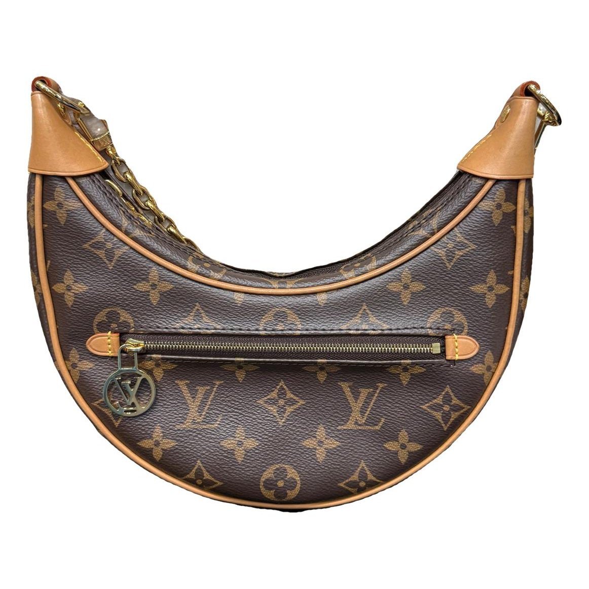 Loop leather handbag