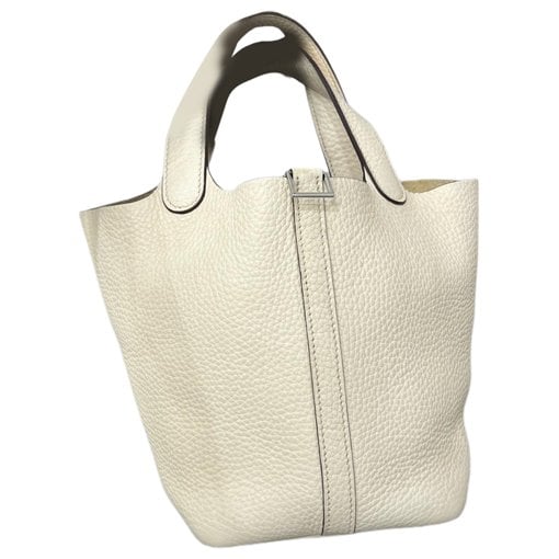Picotin leather tote