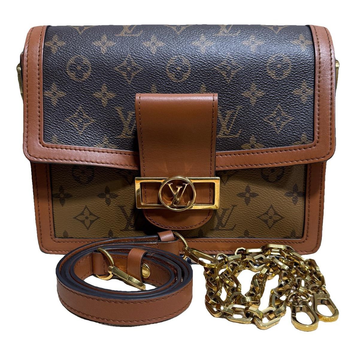 Dauphine leather handbag