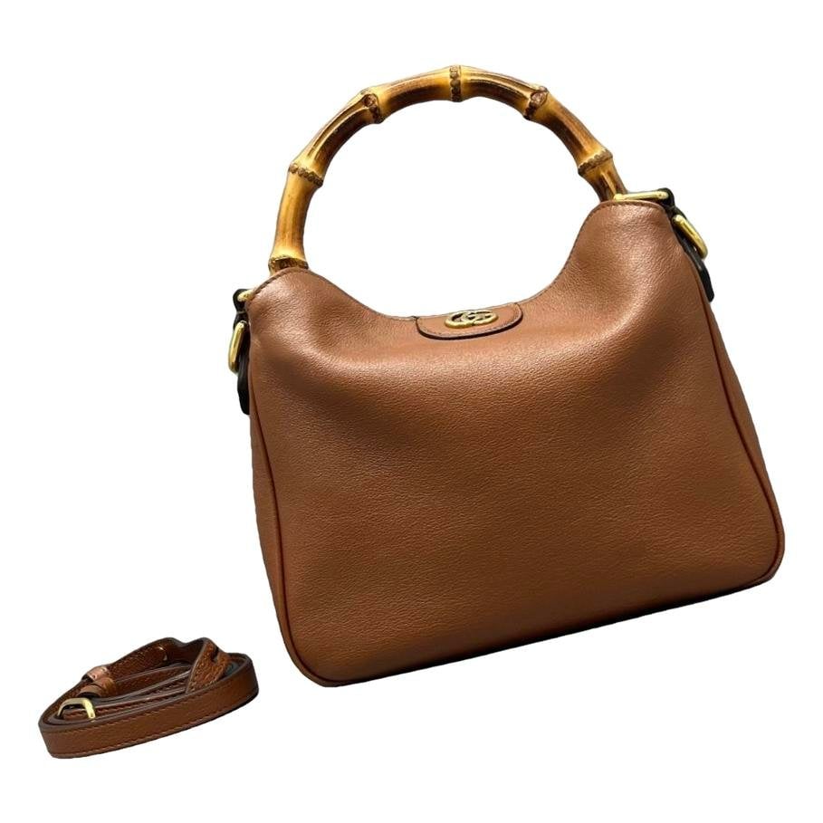 Diana Bamboo leather handbag