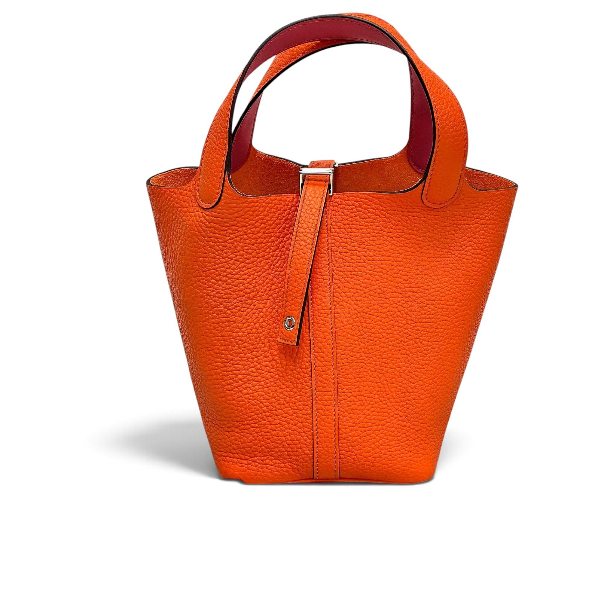 Picotin leather tote
