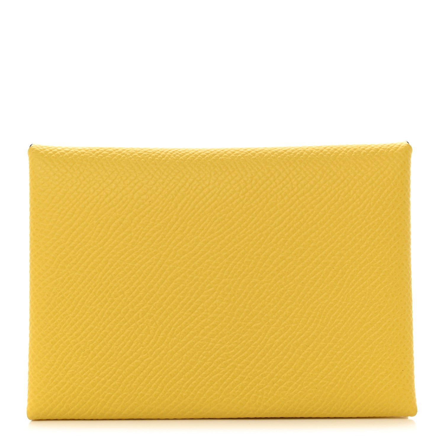 Hermes Epsom Calvi Duo Card Case Jaune De Naples