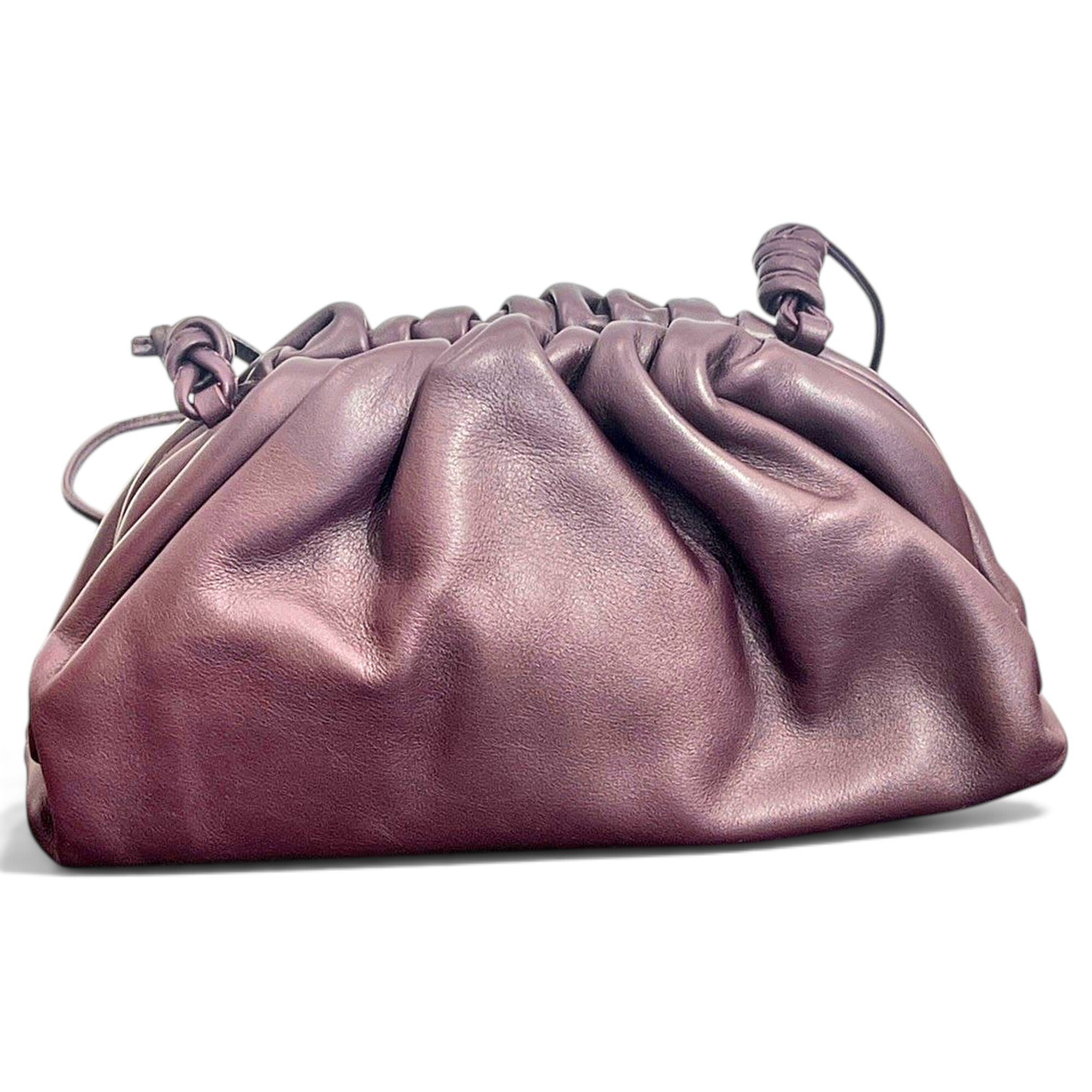 Pouch leather handbag