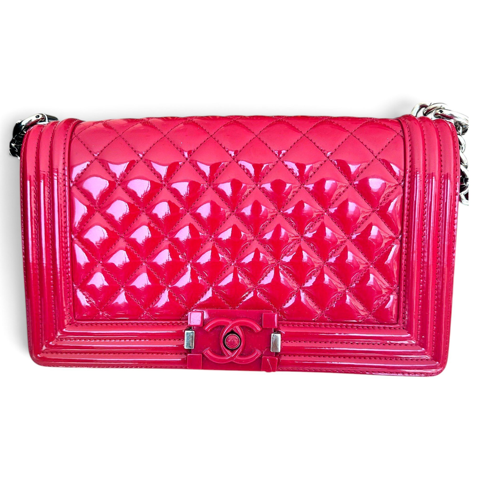Boy patent leather crossbody bag