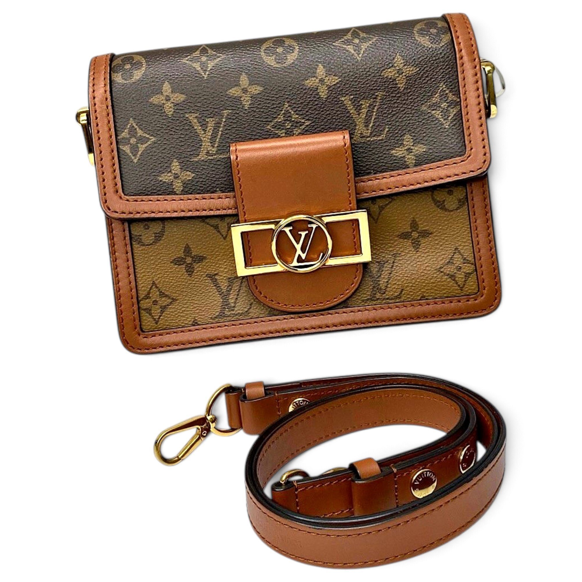 Dauphine leather handbag