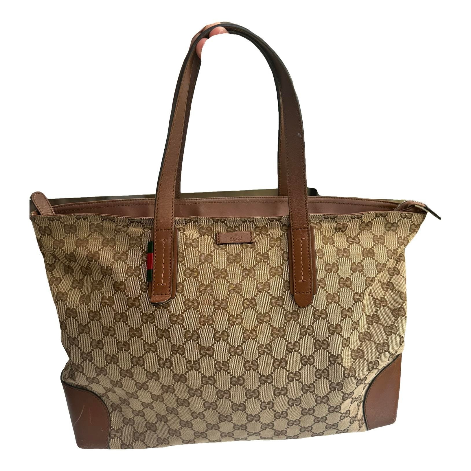 Leather tote