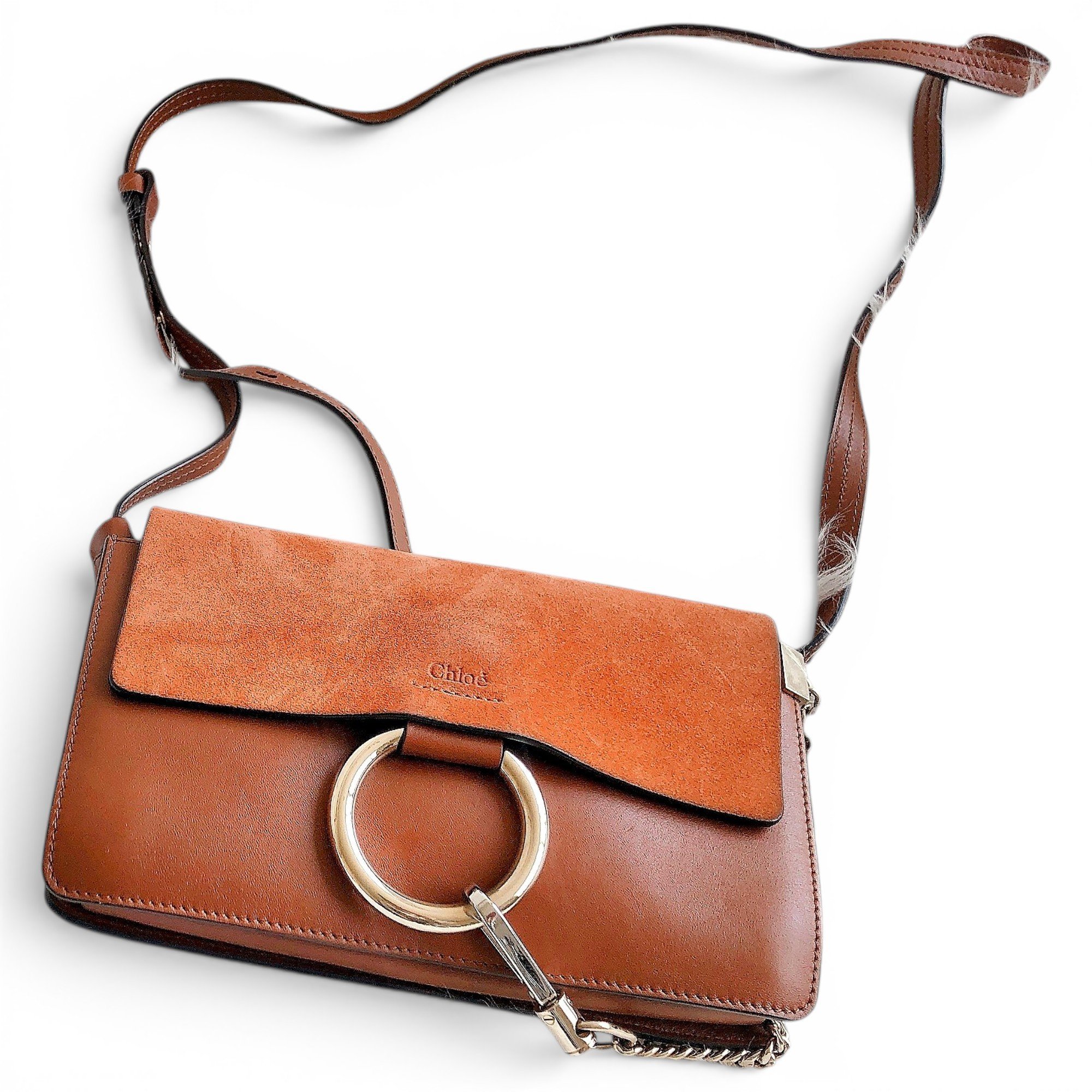 Faye leather crossbody bag