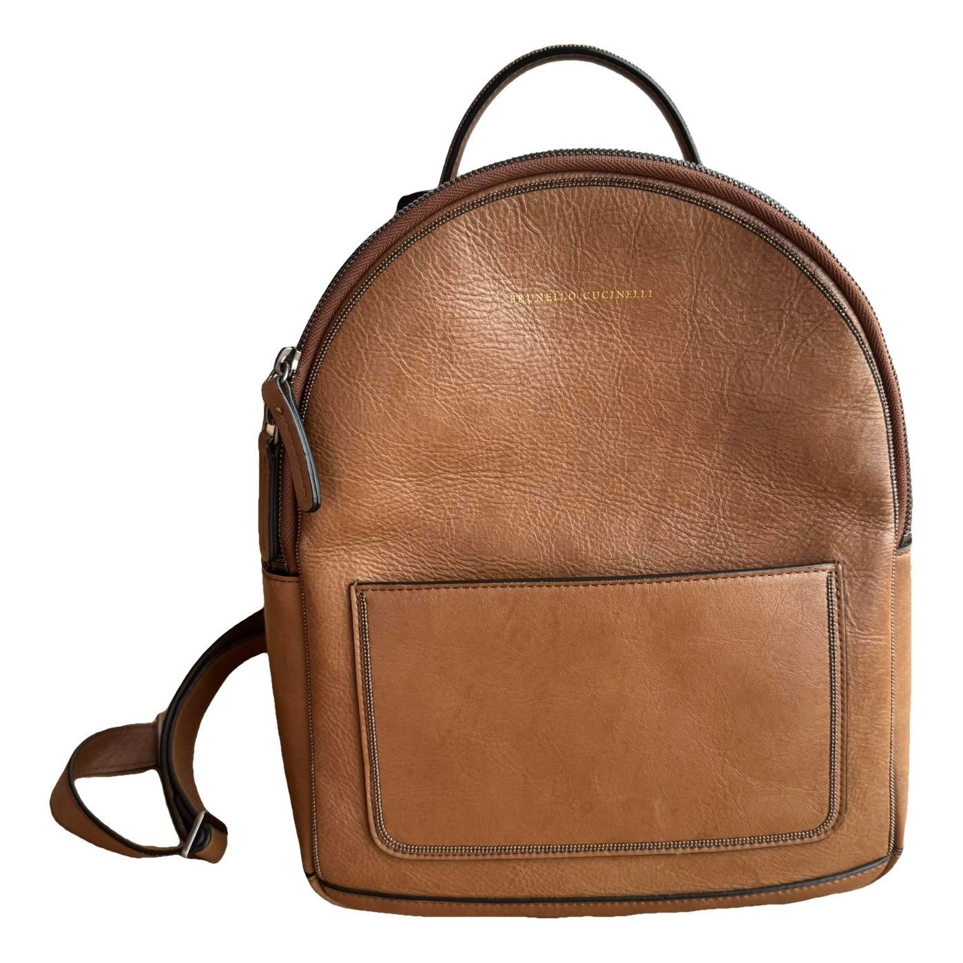 Leather backpack