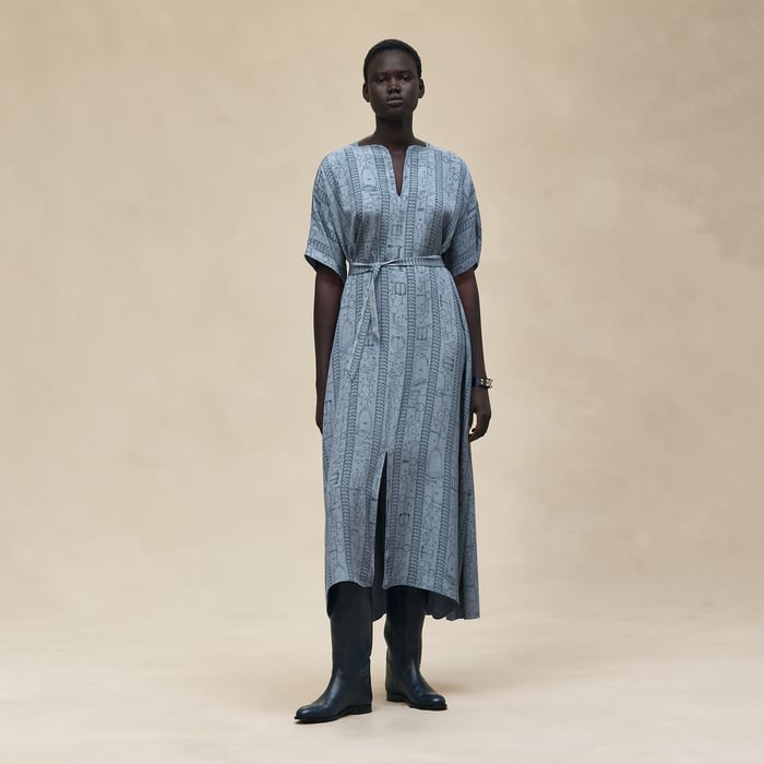 Bleu Adriatique "Cahier Du Colporteur" Classic Caftan