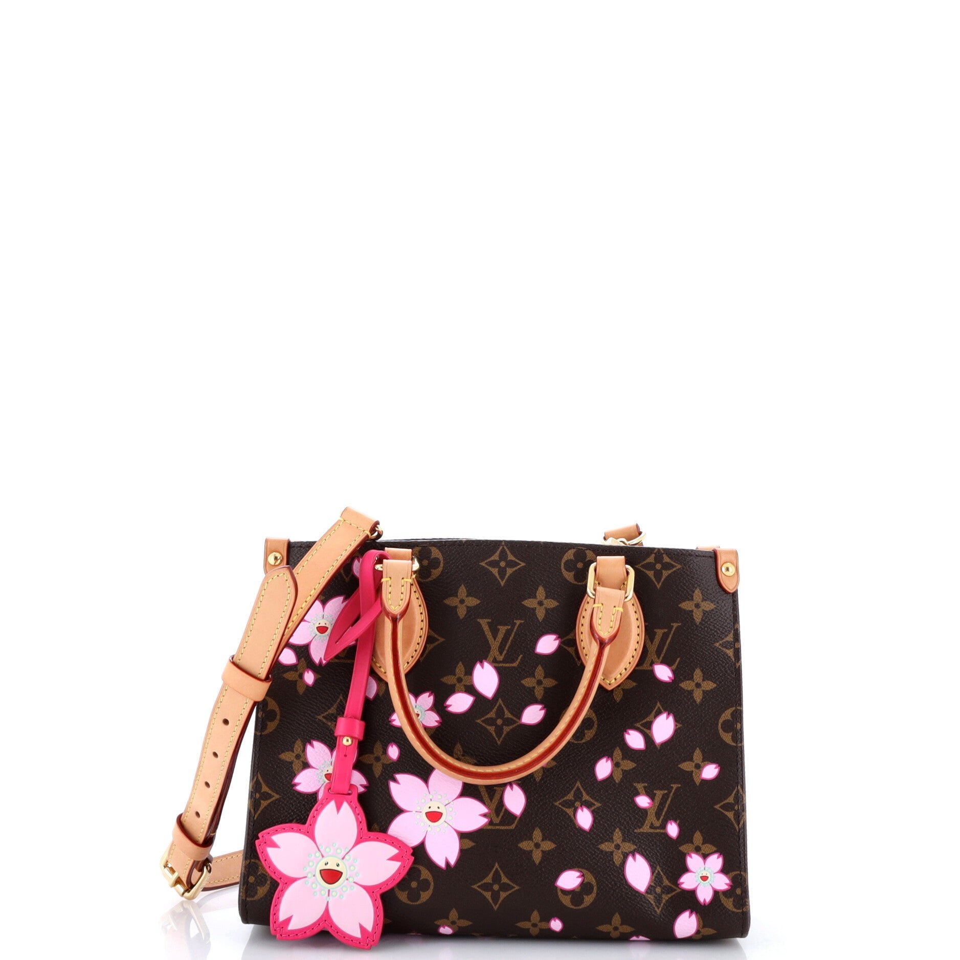 x Takashi Murakami OnTheGo Tote Limited Edition Cherry Blossom Monogram PM