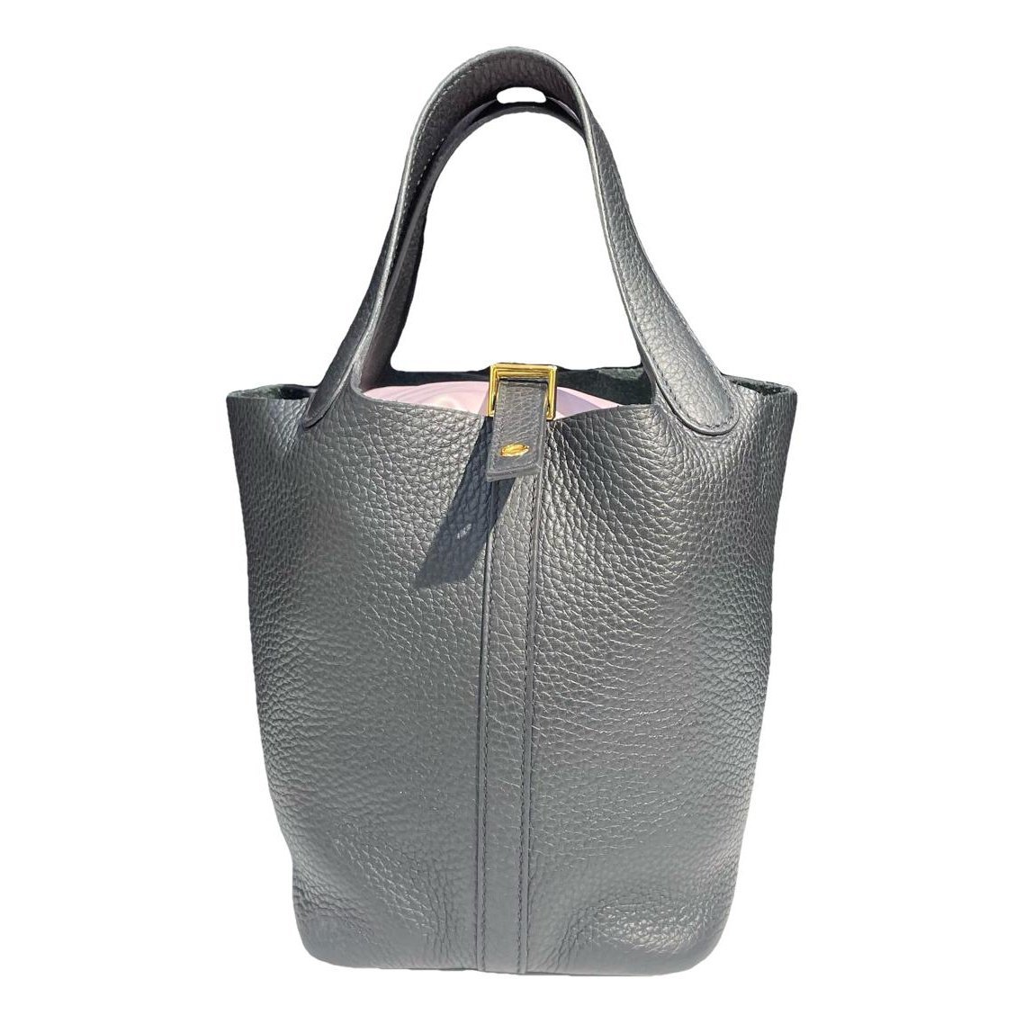 Picotin leather tote