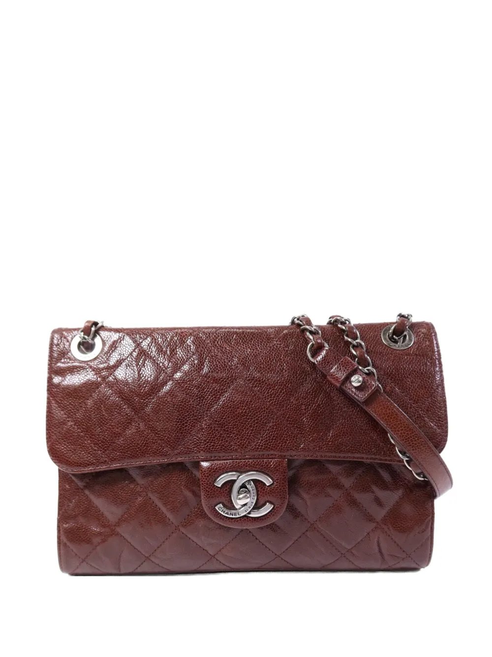 CC turn-lock shoulder bag