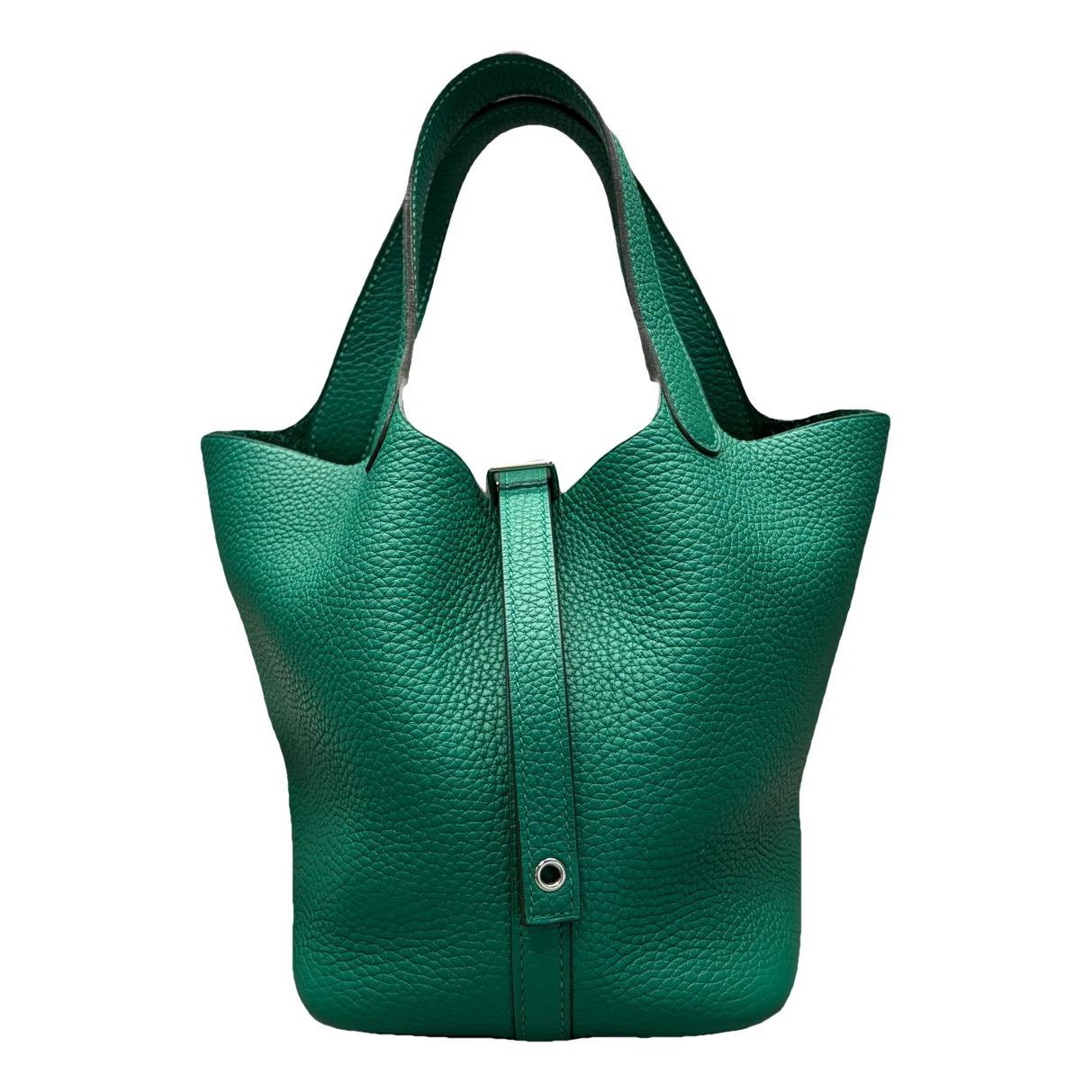Picotin leather tote