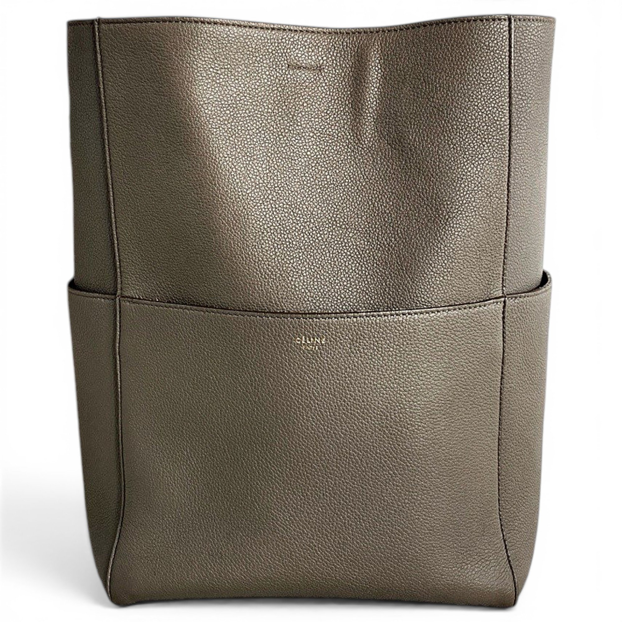 Seau Sangle leather handbag