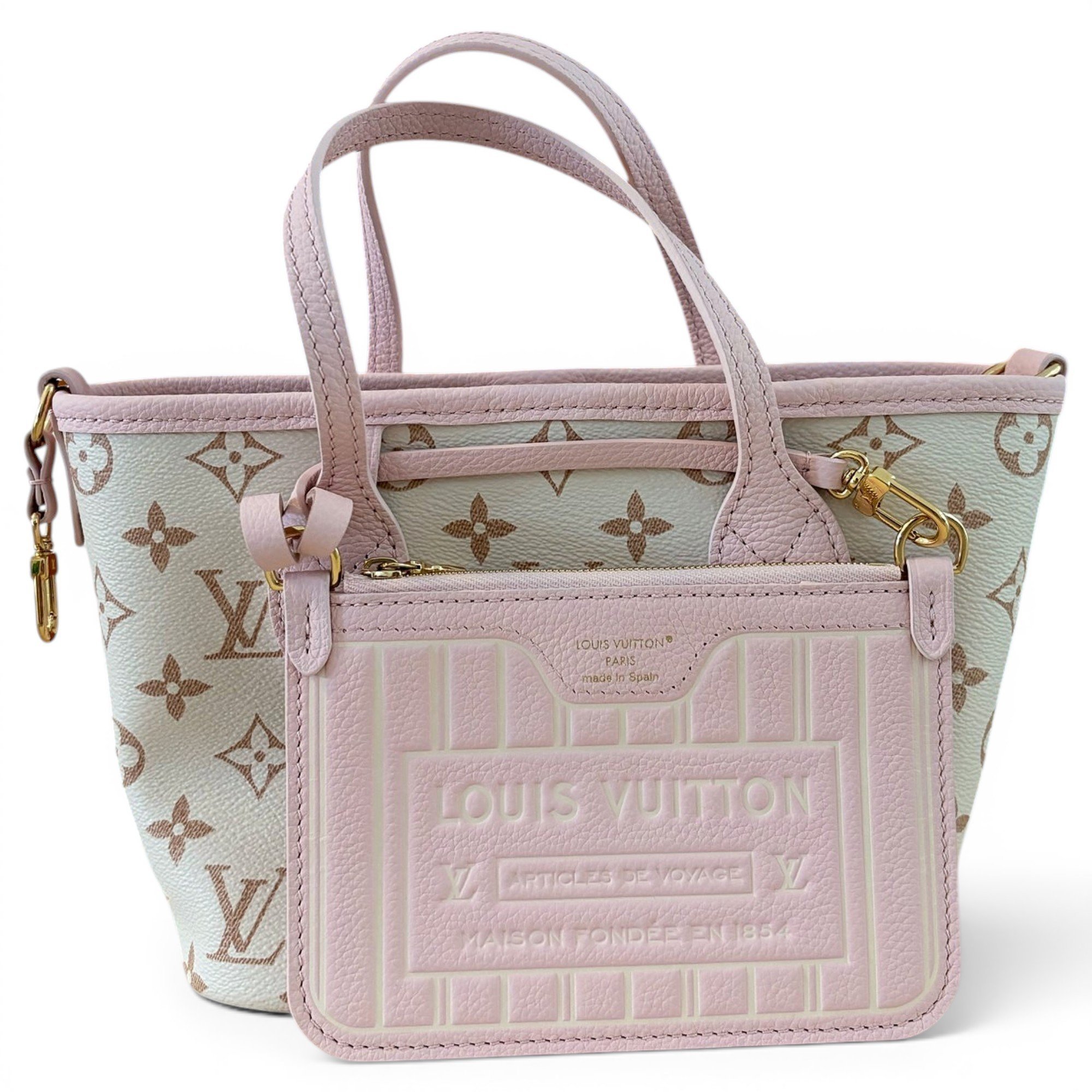 Louis Vuitton Neverfull leather handbag