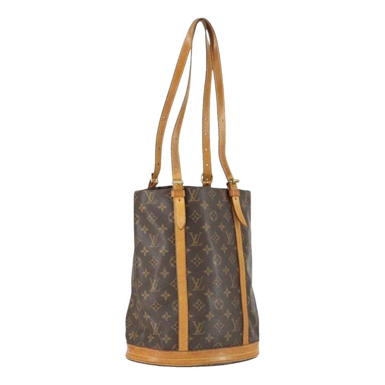 Bucket leather handbag