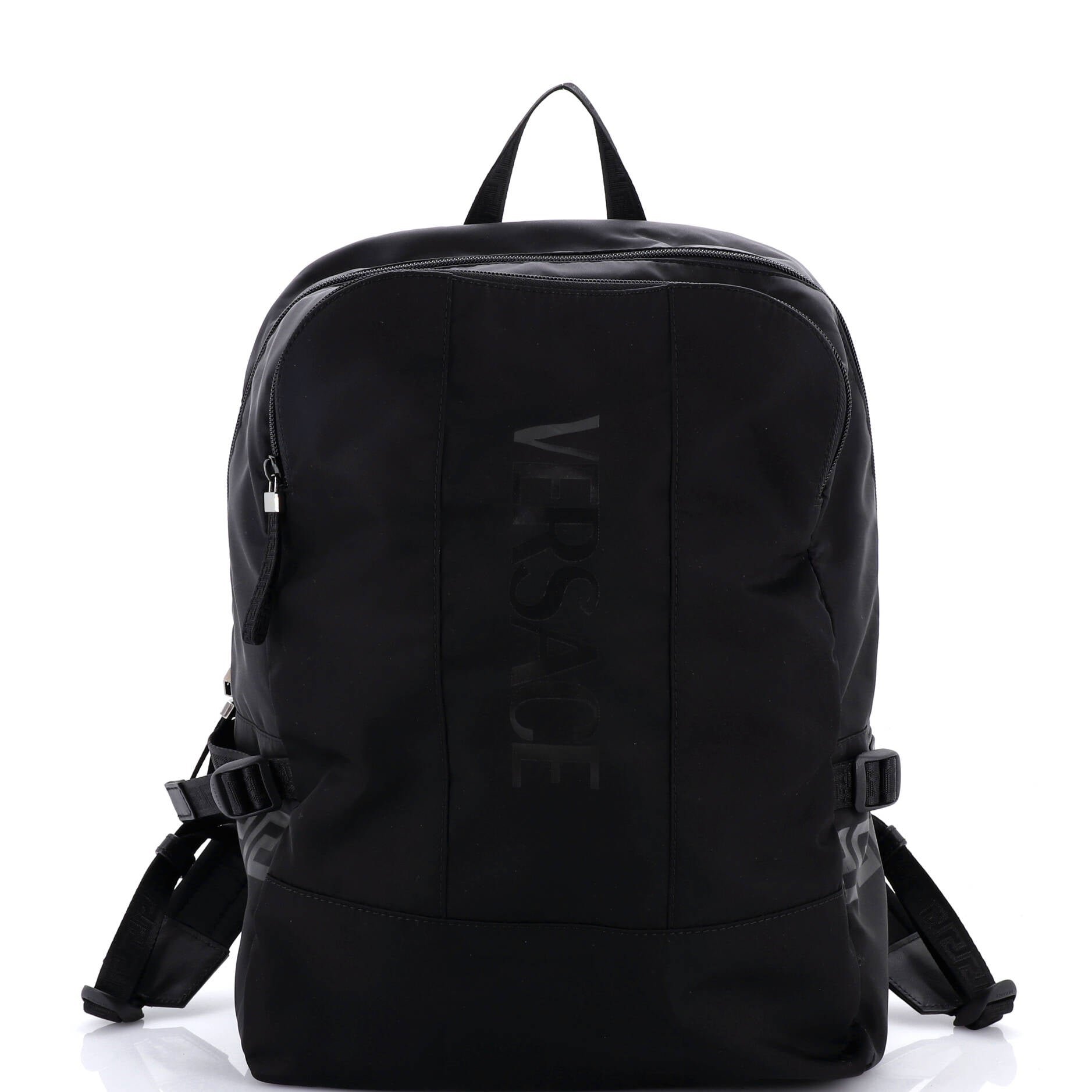 Versace La Greca Logo Backpack Nylon Medium