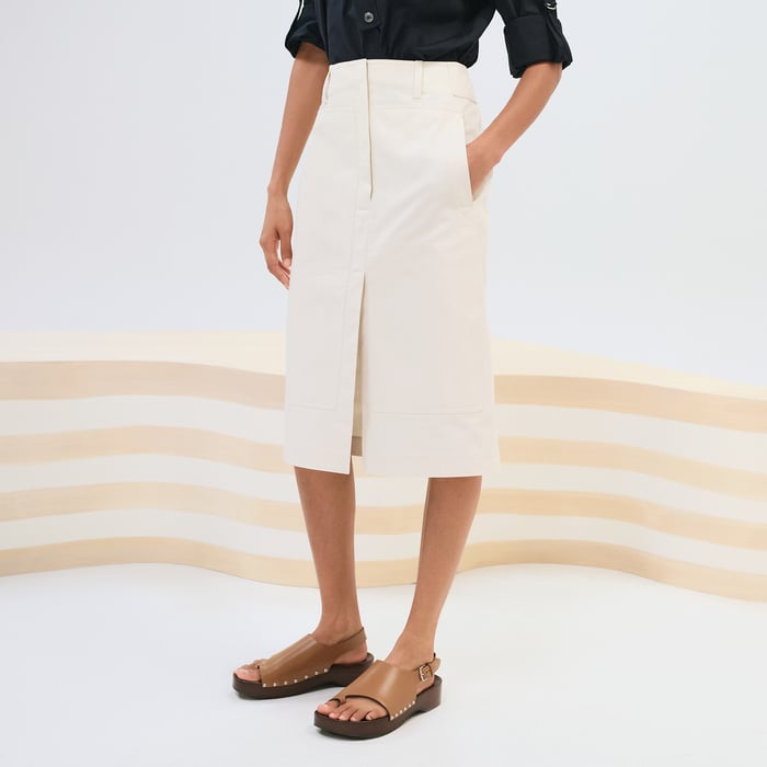 Blanc Naturel Workwear Skirt
