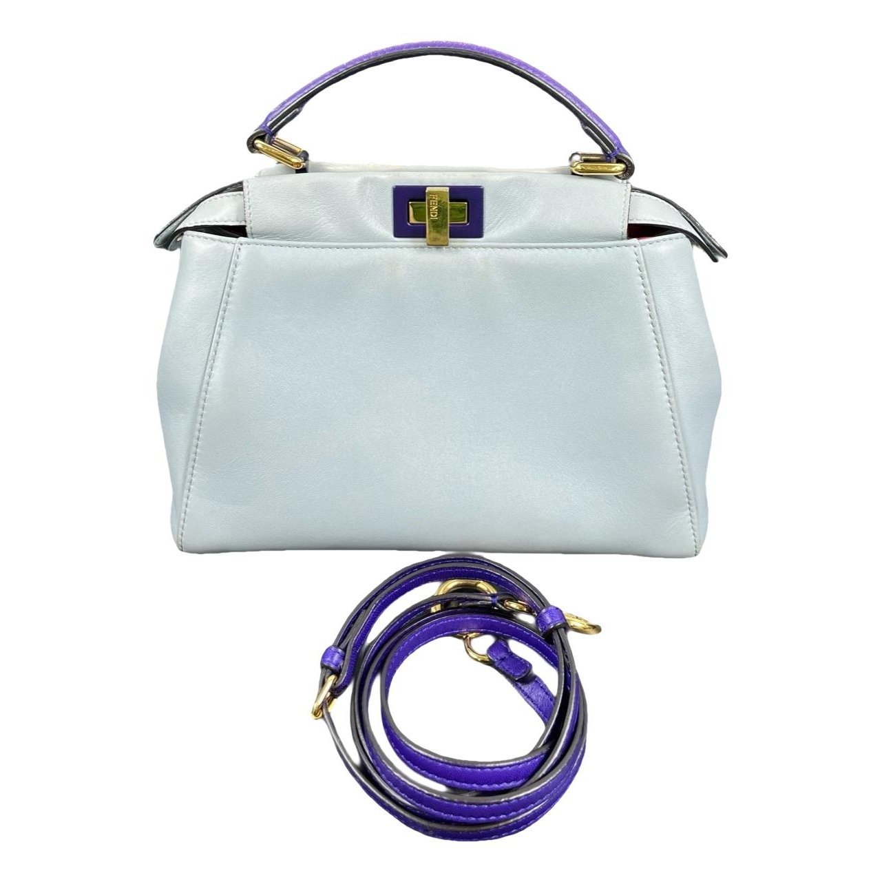 Peekaboo leather handbag