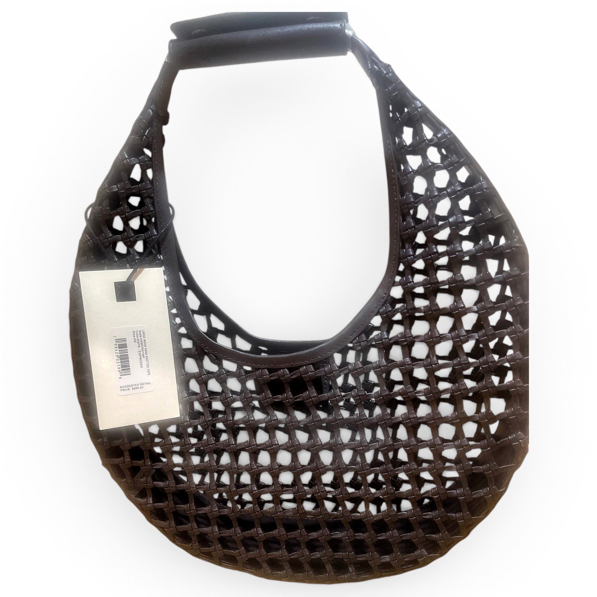 Moon leather tote