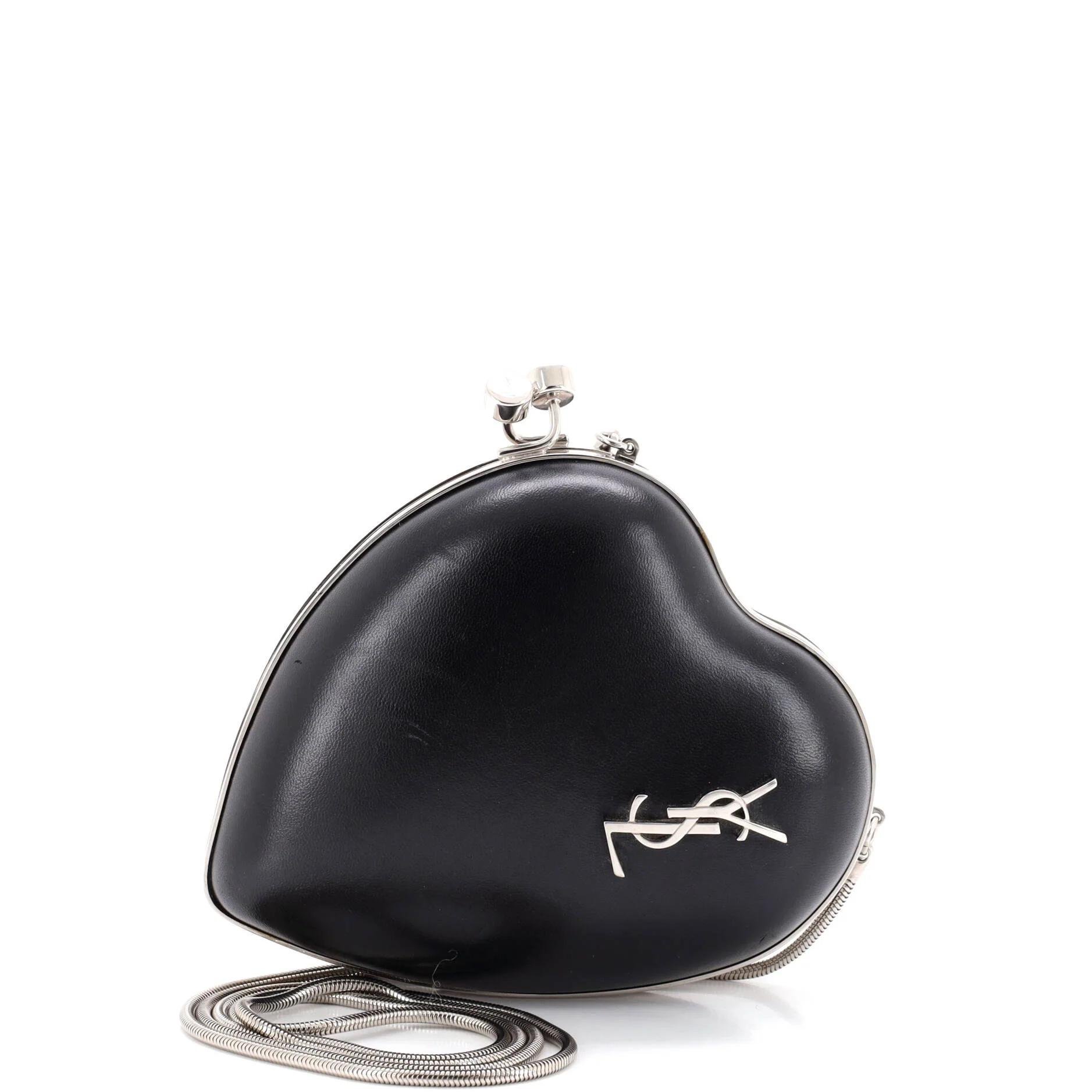 Leather clutch bag