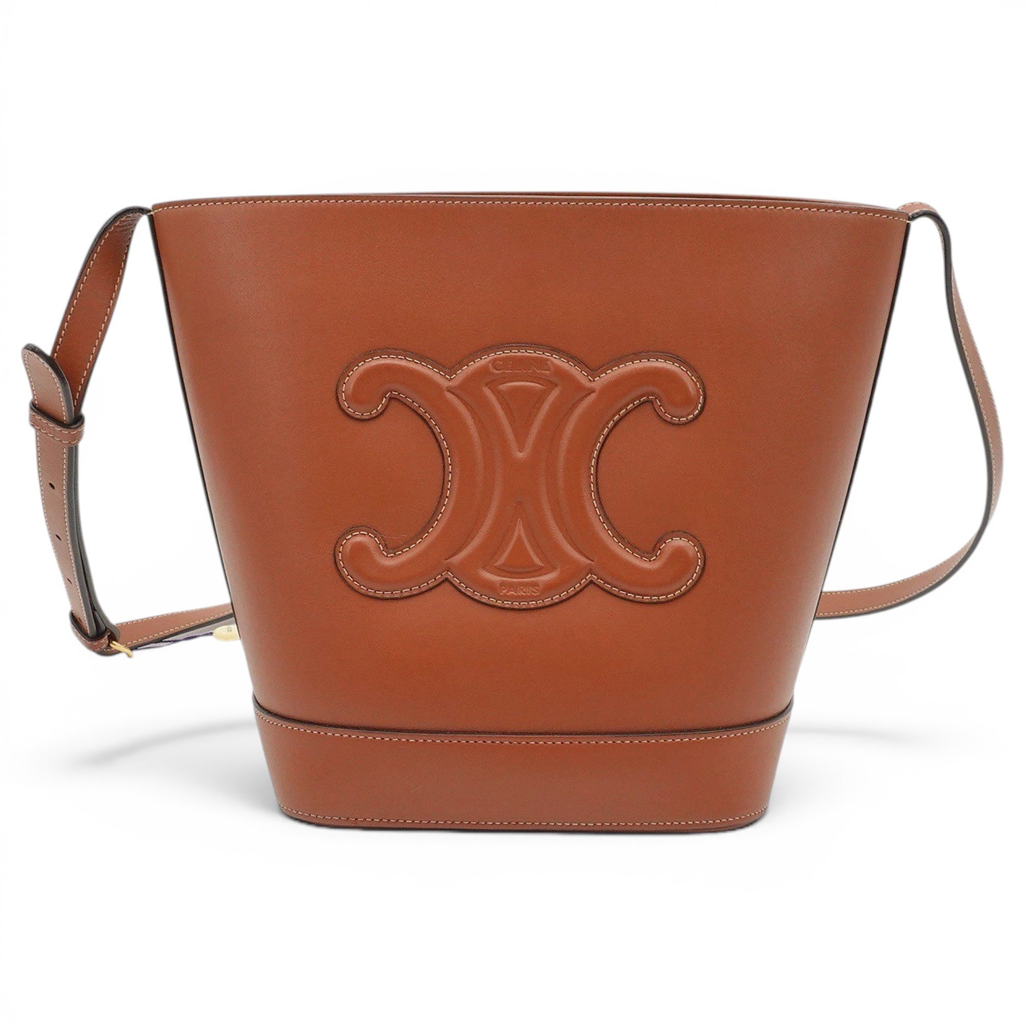 Triomphe leather handbag