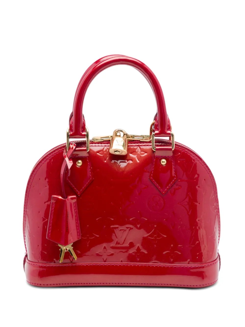 2012 Monogram Vernis Alma BB satchel