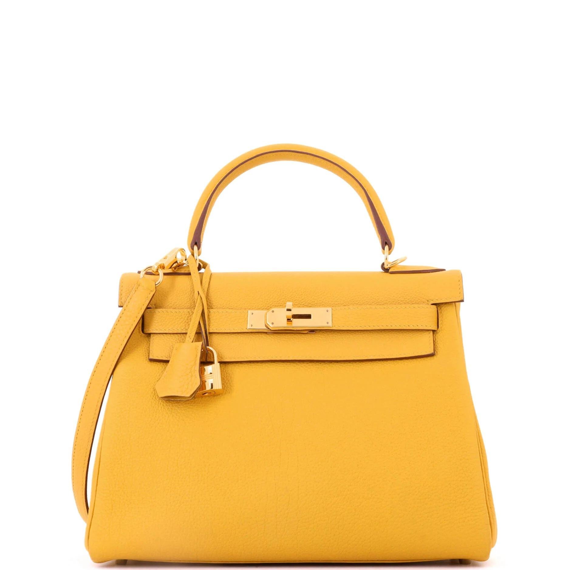 Kelly 28 leather handbag