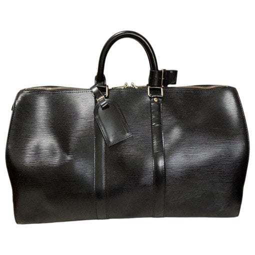Keepall leather travel bag