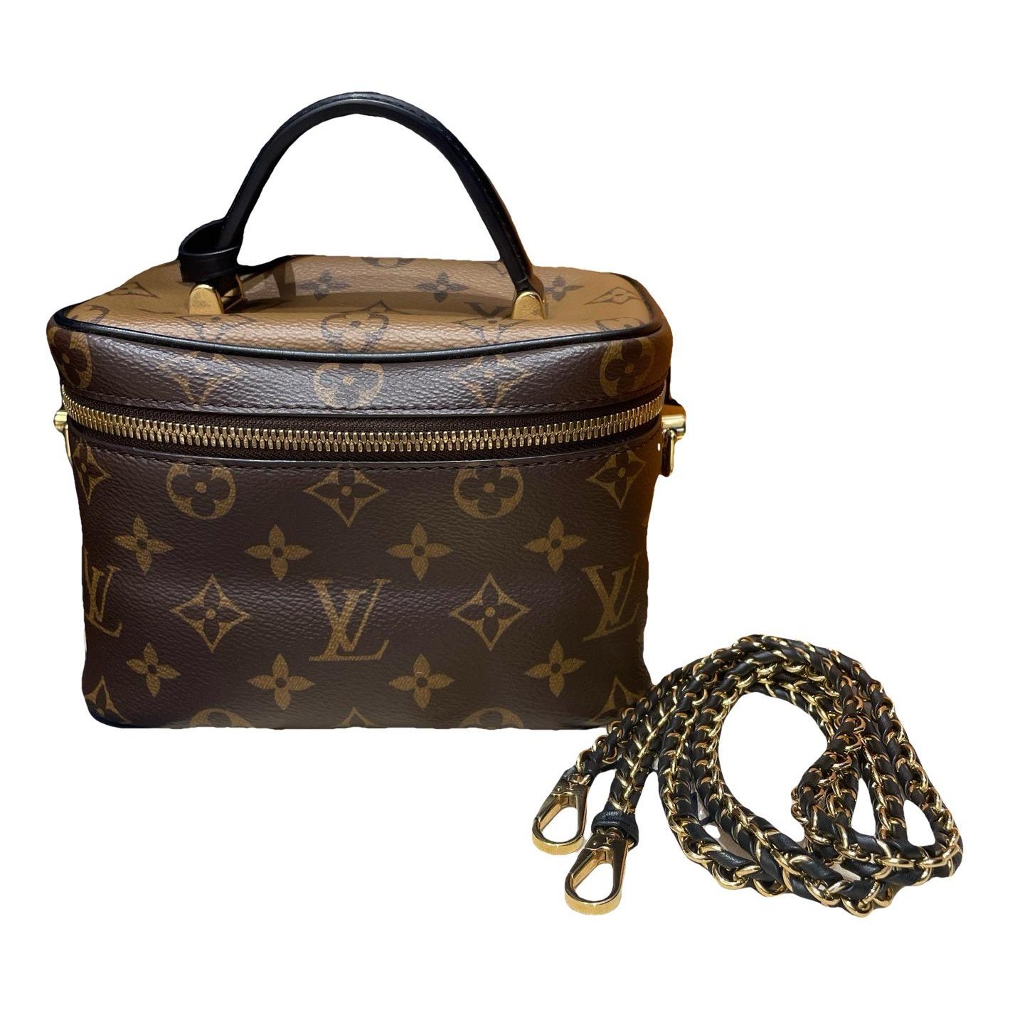 Vanity leather handbag