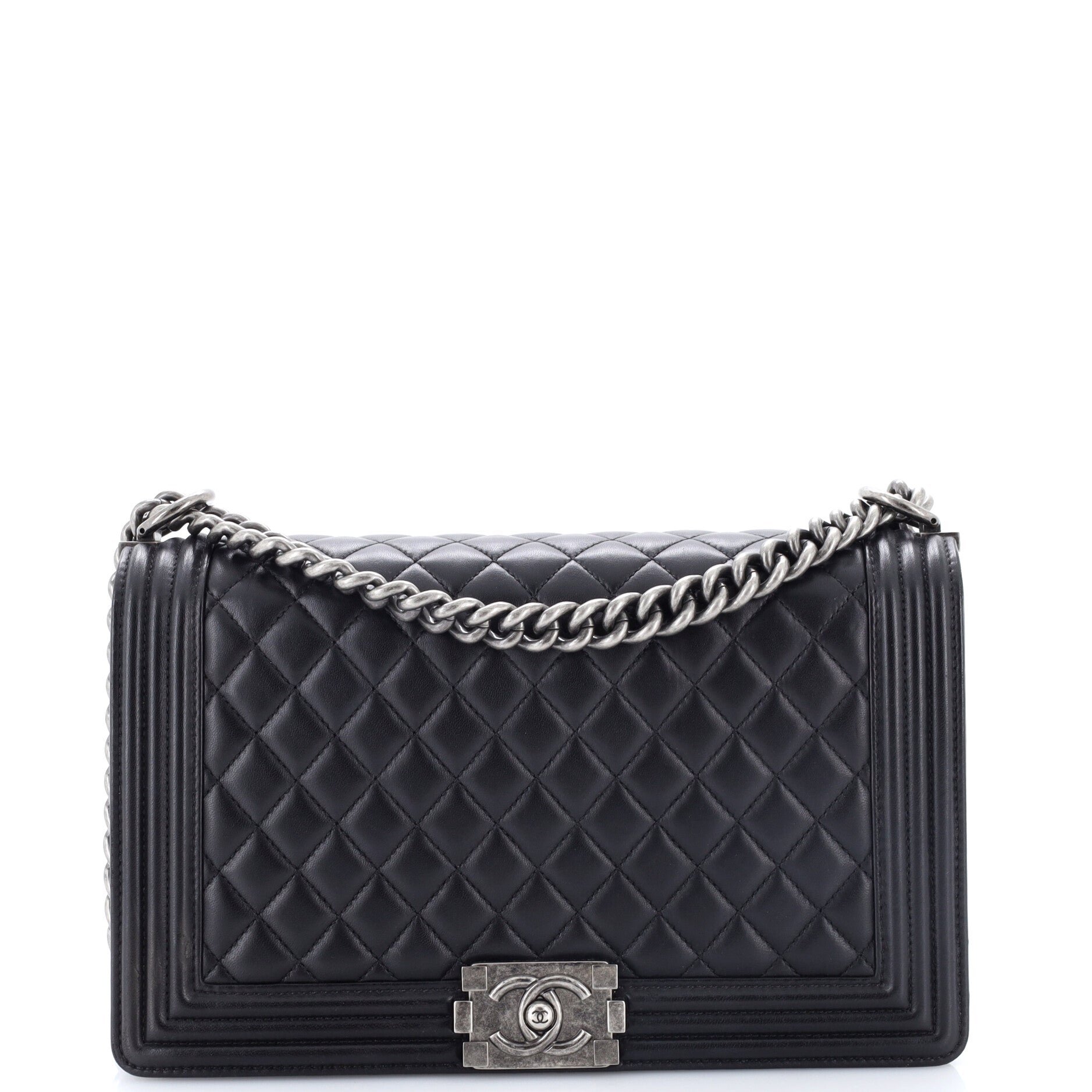 Boy Flap Bag Quilted Lambskin New Medium