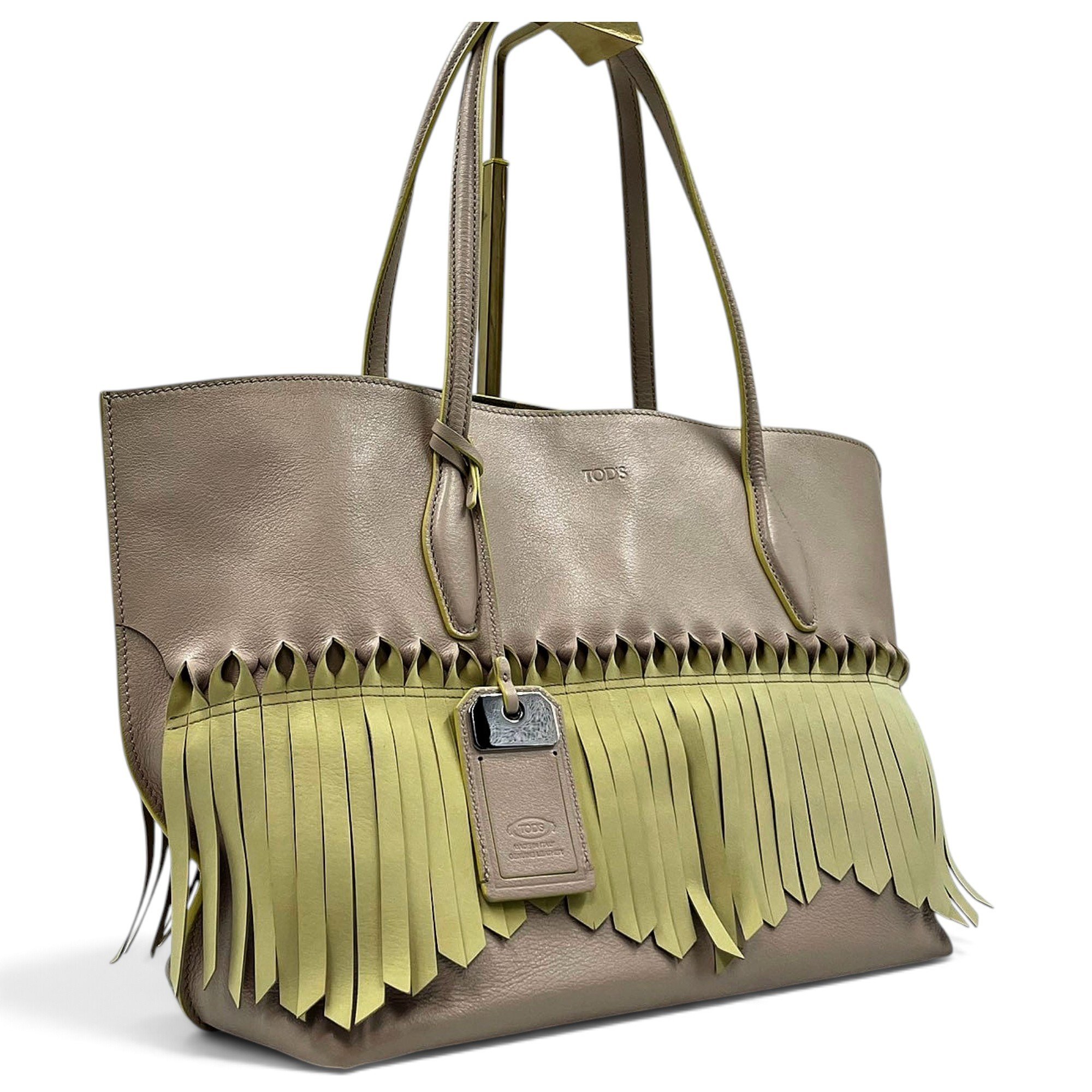 Leather tote