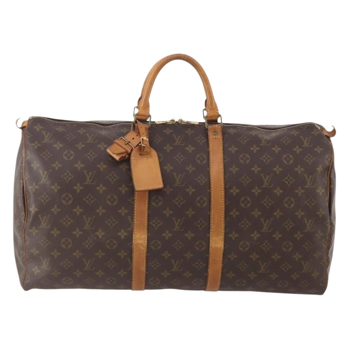Keepall leather travel bag